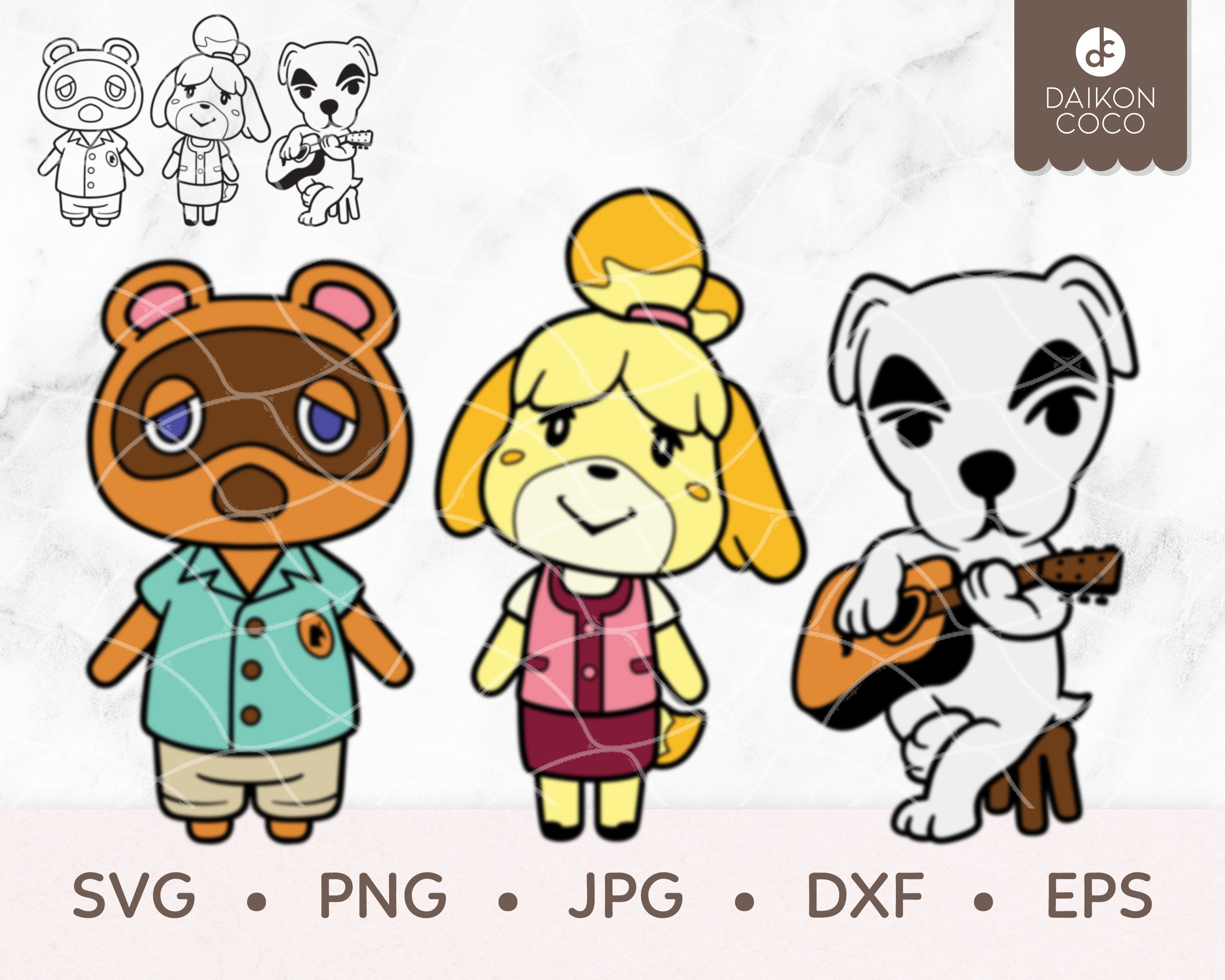 Download Animal Crossing Squad Svg Layered Outlined Tom Nook Svg Etsy