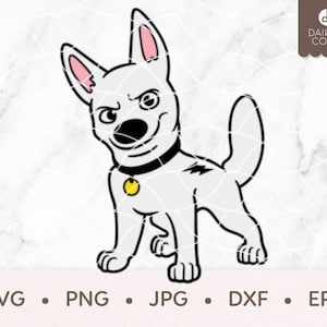 Bolt SVG, Bolt Dog SVG, svg png jpg dxf eps Cricut Silhouette Cutting Files