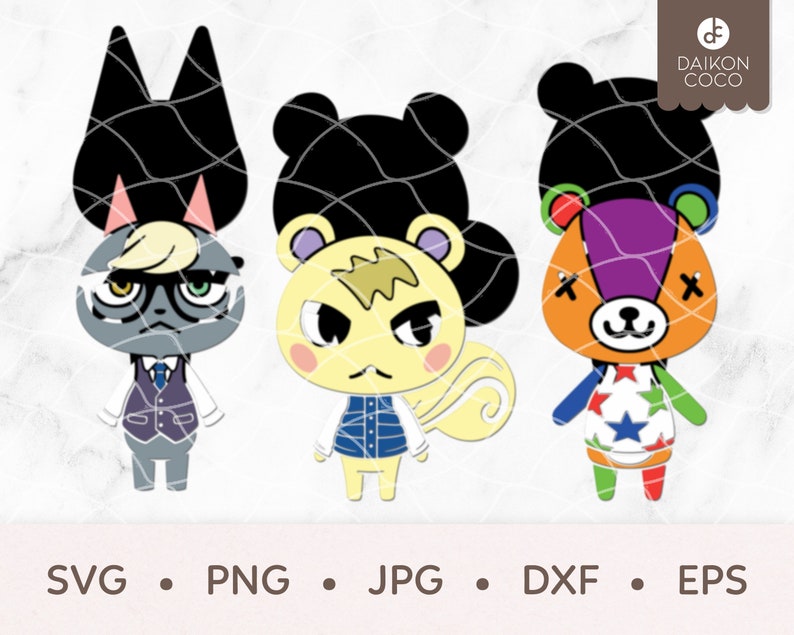 Download Marshal Svg Layered Outlined Stitches Svg Raymond Svg Svg Png Jpg Dxf Eps Cricut Cutting Files Animal Crossing Villagers Svg Clip Art Art Collectibles