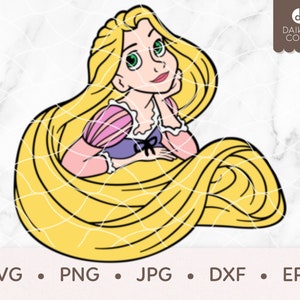 Tangled SVG, Rapunzel SVG, svg png jpg dxf eps Cricut Silhouette Cutting Files