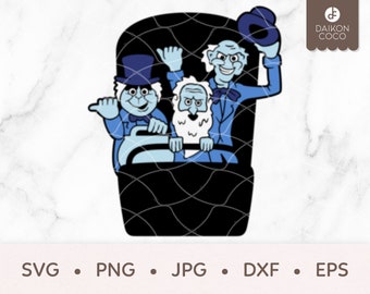 Hitchhiking Ghosts Doom Buggy SVG, Hitchhiking Ghosts SVG, Haunted Mansion SVG, Doom Buggy svg, svg png jpg dxf eps Cricut Cutting Files