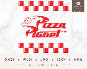 Pizza Planet SVG, Pizza Box Party svg png jpg dxf eps Cricut Silhouette Cutting Files
