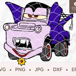Vampire Mater SVG, Cars Halloween SVG, svg png jpg dxf eps Cricut Silhouette Cutting Files