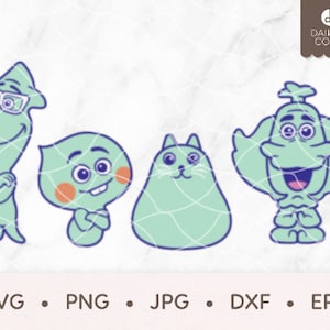 Soul SVG, Soul Squad SVG, Joe 22 Mr. Mittens Moonwind, svg png jpg dxf eps Cricut Silhouette Cutting Files