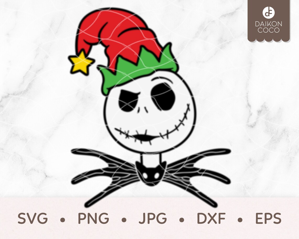 Jack Skellington Christmas SVG Jack Skellington Santa SVG  Etsy