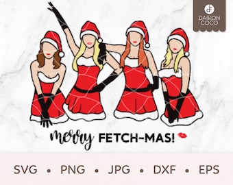 Mean Girls SVG, Mean Girls Christmas Jingle Bell Rock SVG, Fetch Christmas SVG, svg png jpg dxf eps Cricut Silhouette Cutting Files