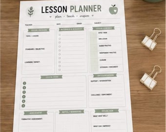 Bearbeitbare Lehrerstundenplaner-Vorlage | Wochenplan | Canva Digitaler Download