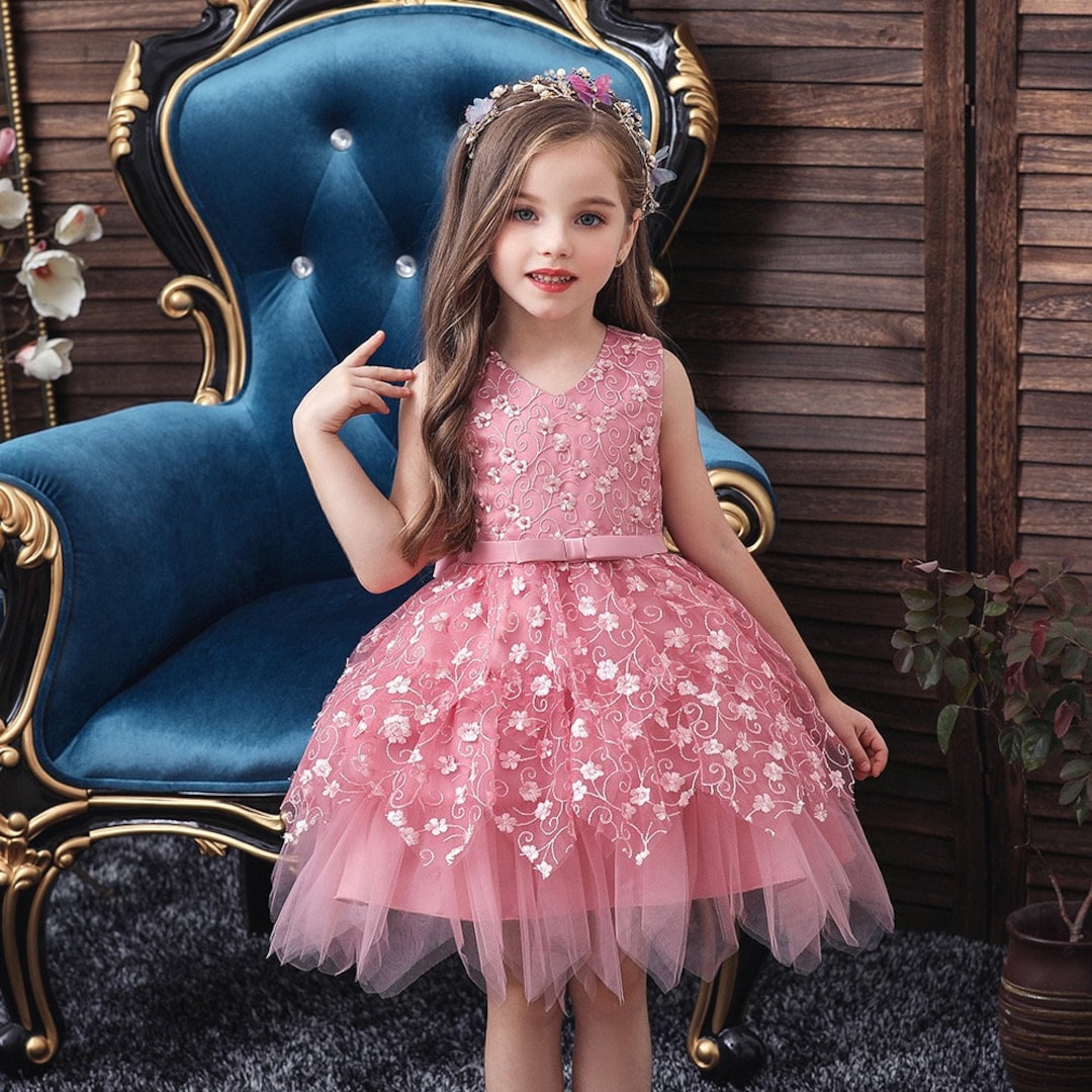 Flower Girl Dress Girls Tulle Dress Toddler Girl Dress - Etsy
