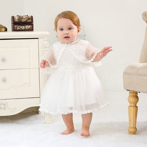 Girls Complete Baptism Outfit Lace Baptism Dress Baby Girl - Etsy