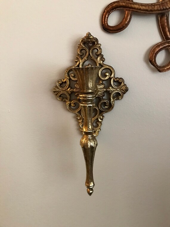 vintage heavy brass gold Gem