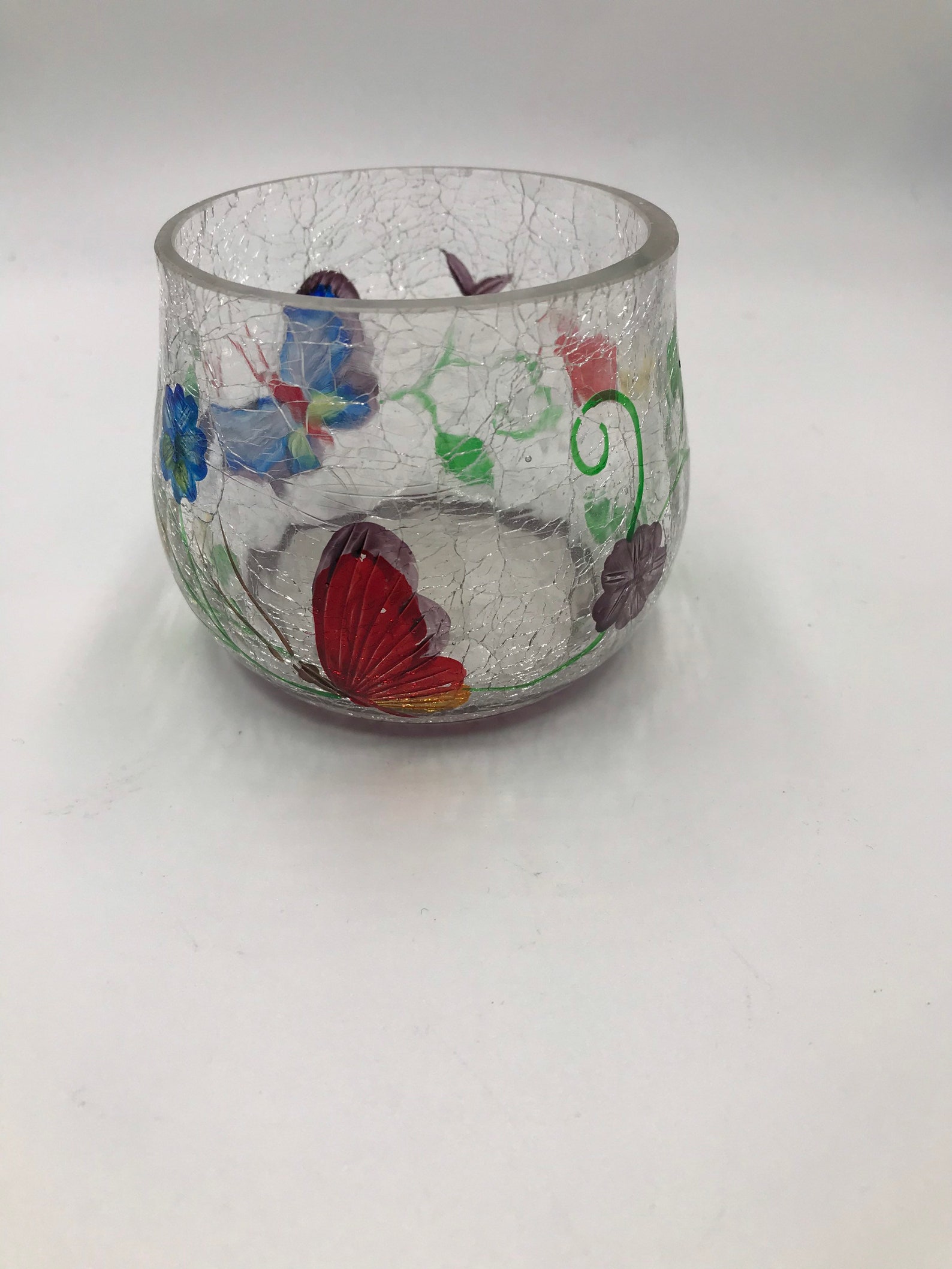 Butterfly Votive Candle Holder Butterflies Candles Clear Etsy