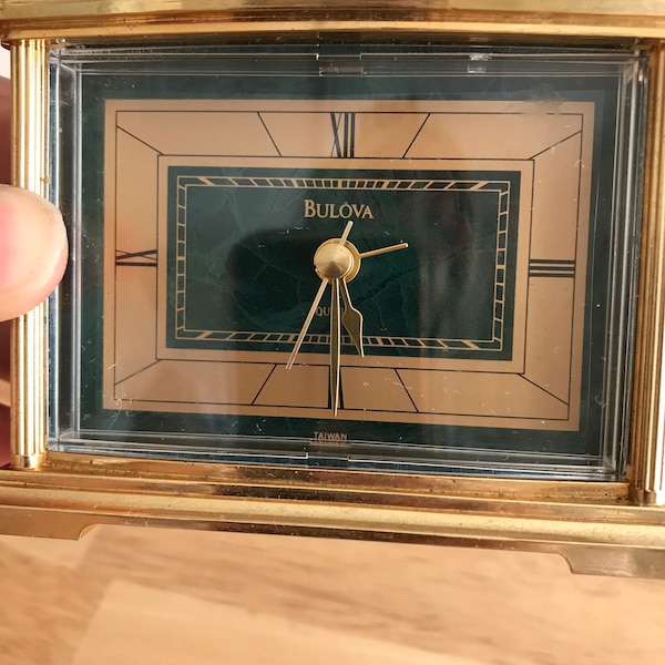 Brass Mantel Clock Etsy