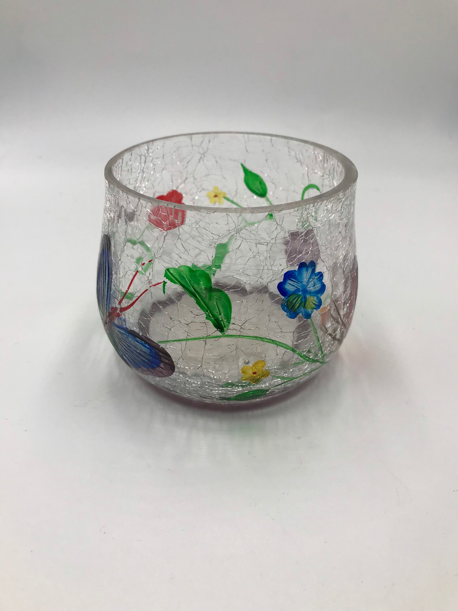 Butterfly Votive Candle Holder Butterflies Candles Clear Etsy