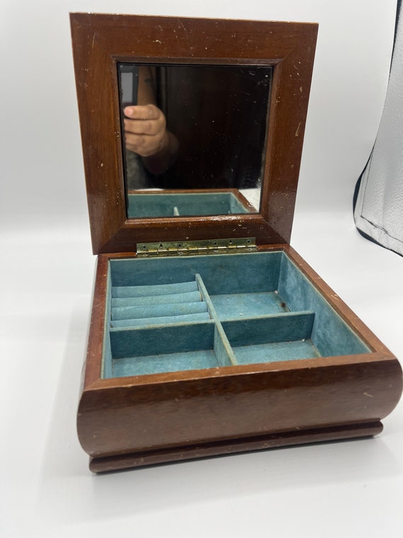Vintage Wood Jewelry Box. Vintage Box. Jewelry Bo… - image 2