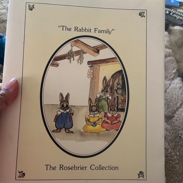 The Rabbit Family Vintage Children’s Book. Kids. Reading. Bedtime Stories. Library. Home School.Author signed. Signature.