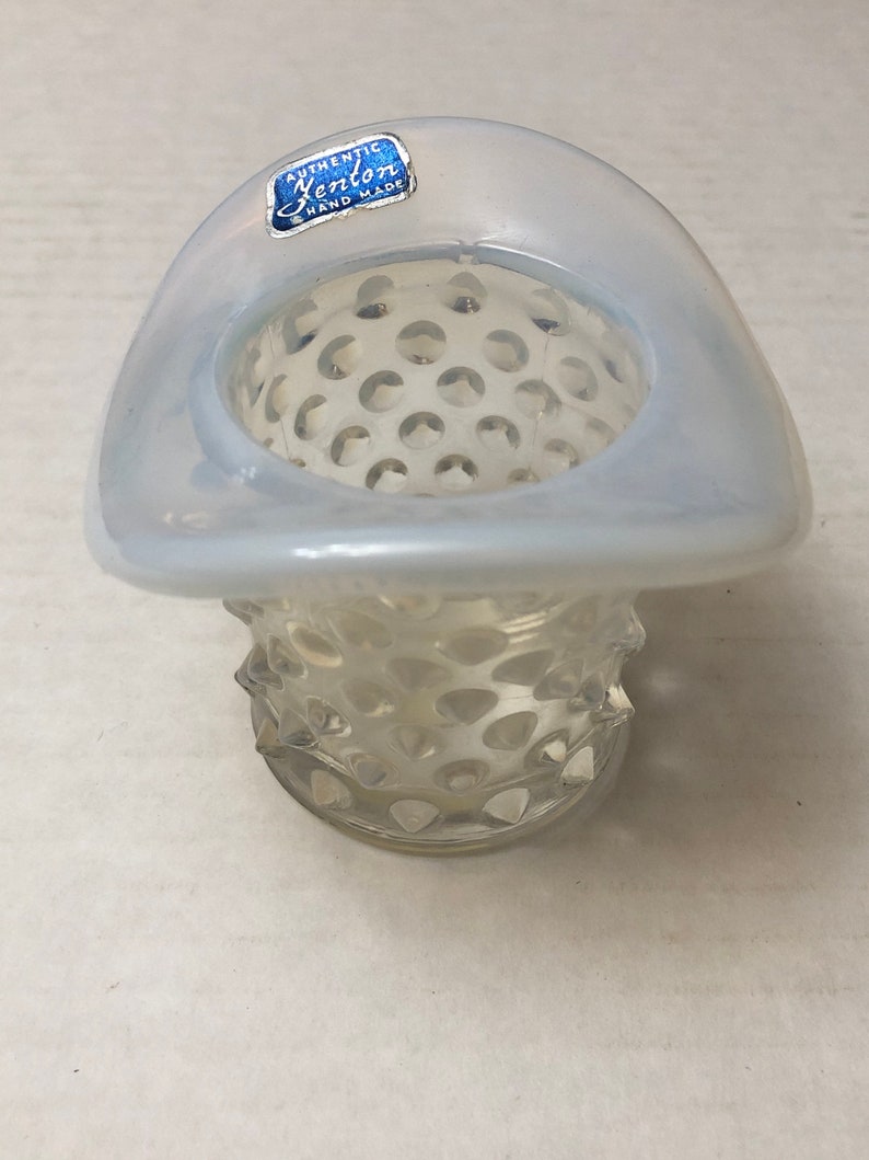 Fenton Hobnail Top Hat Toothpick Holder Etsy