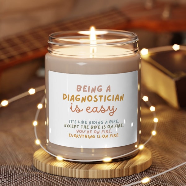 Being A Diagnostician Is Easy Educational Diagnostician Gift- Funny Gifts for Diagnosticians- Special Education Diagnostician Candle Present