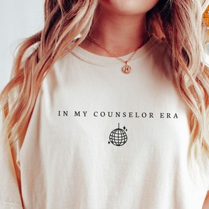 In My Counselor Era Shirt School Counselor Gift Funny Counselor Shirt Counselor Tee Eras Shirt School Counseling Gift Counseling Shirt image 1