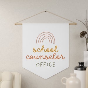 School Counselor Office Banner- School Counselor Pennant- School Counselor Welcome Banner- Office Sign- School Counseling Office Decor Sign