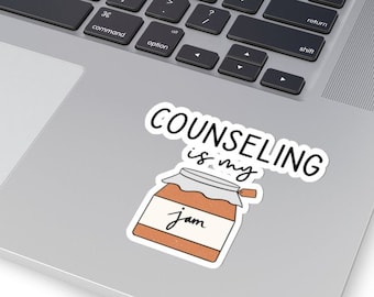 Counseling Is My Jam Sticker - Counselor Sticker - Counseling Decal - Counselor Laptop Sticker - Clinical Counselor - LPCC - LMHC - Kiss Cut