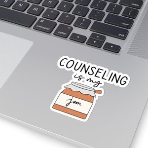 Counseling Is My Jam Sticker - Counselor Sticker - Counseling Decal - Counselor Laptop Sticker - Clinical Counselor - LPCC - LMHC - Kiss Cut