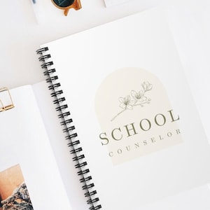 School Counselor Notebook - School Counseling Notebook - Gifts for School Counselors - School Counselor Gift - Spiral Notebook for Counselor