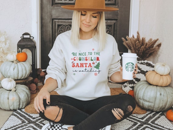 Psychologist Santa Is Watching Christmas Funny Gifts T-Shirt Psychologist Santa Is Watching Christmas Funny Gifts T-Shirt
