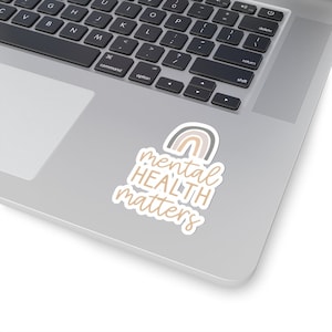 Mental Health Matters Sticker - School Psychologist Sticker - School Counselor Decal - Therapist Laptop Sticker - Social Worker Sticker