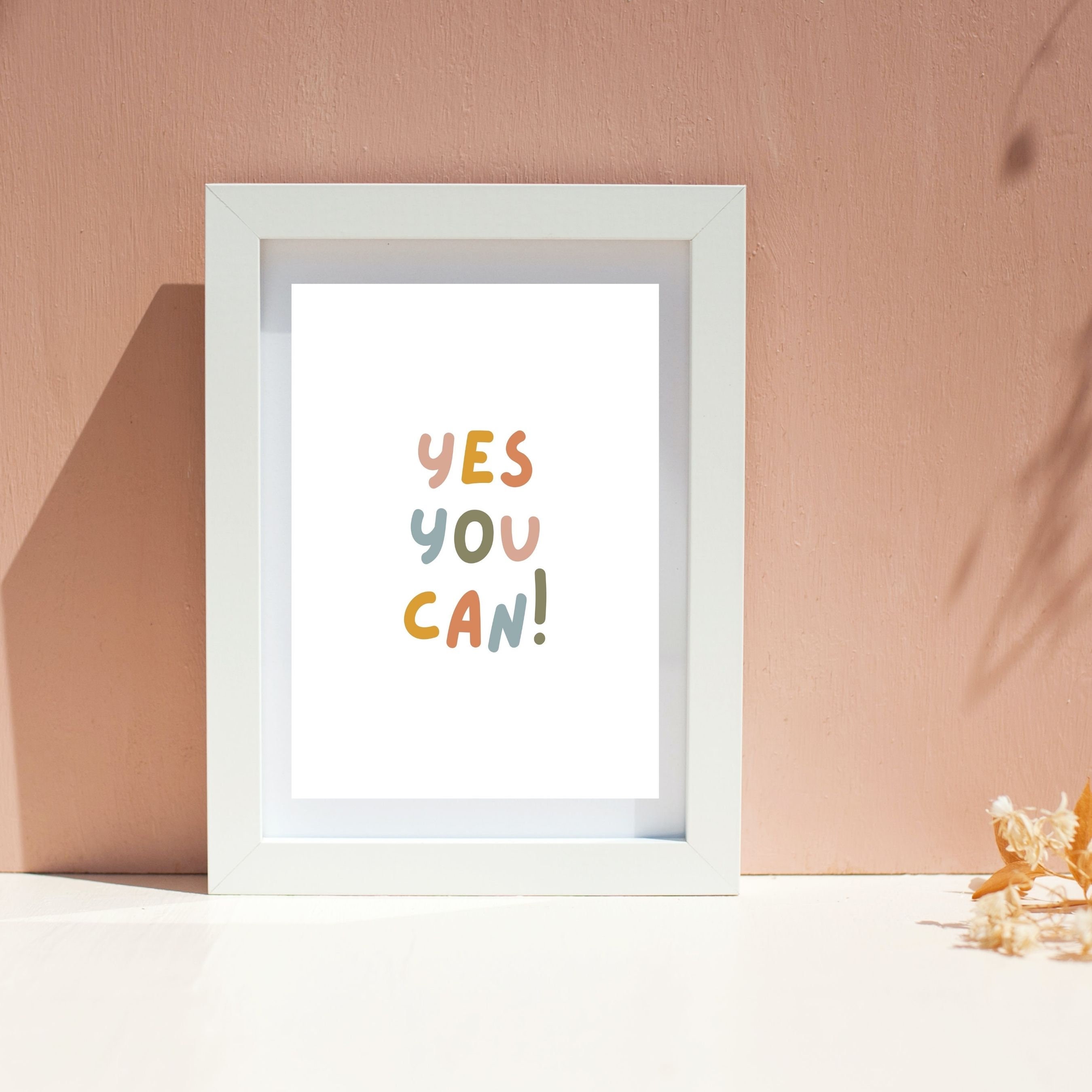 Yes You Can Print - Positive Affirmation Poster - School Psychologist ...