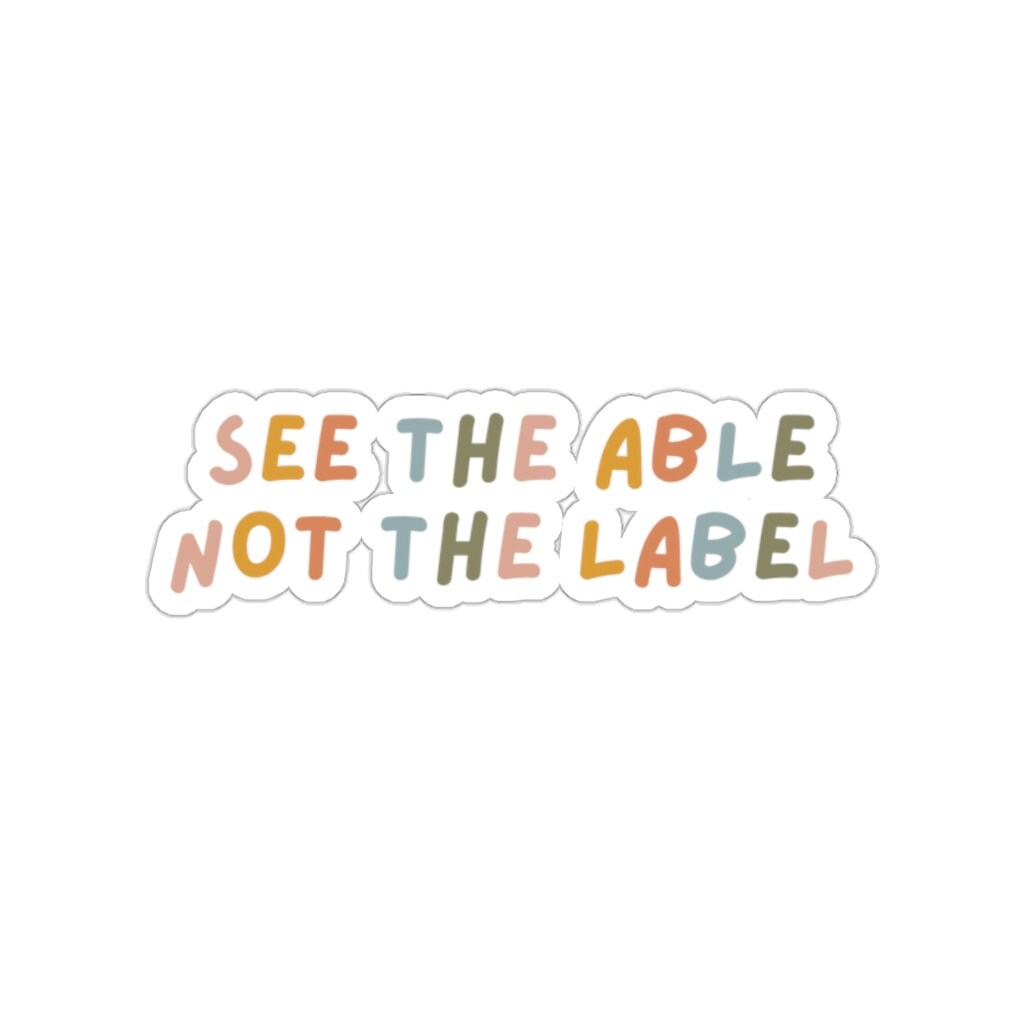 See the Able Not the Label Sticker Autism Awareness Sticker | Etsy