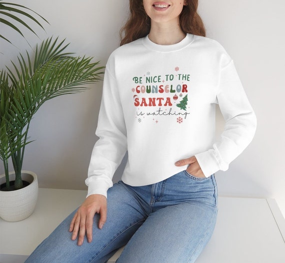 Psychologist Santa Is Watching Christmas Funny Gifts T-Shirt Psychologist Santa Is Watching Christmas Funny Gifts T-Shirt