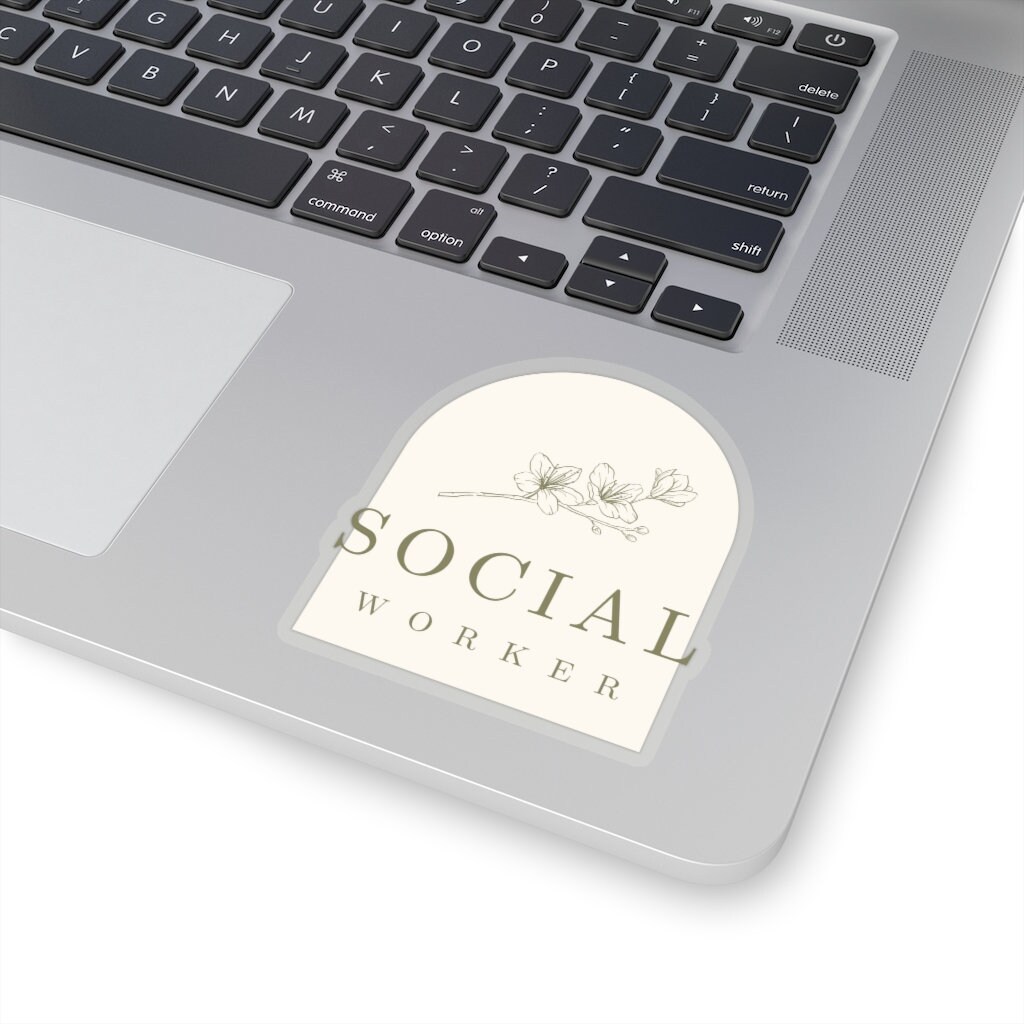 Ssw Sticker Social Worker Floral Sticker- Social Work Sticker- Social Worker Decal ...