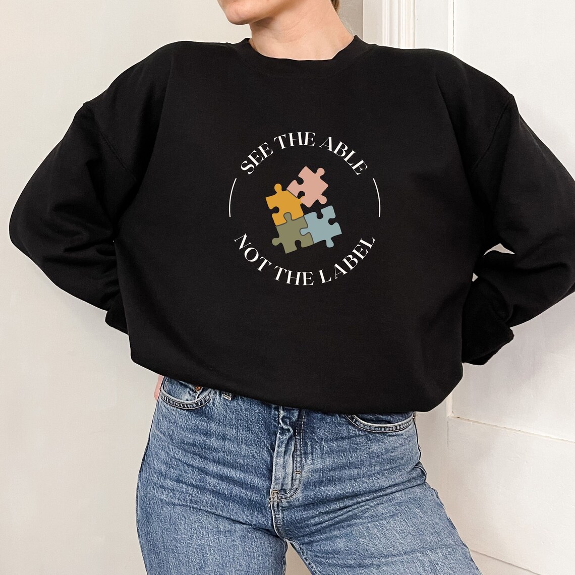 See the Able Not the Label Sweatshirt Autism Awareness - Etsy