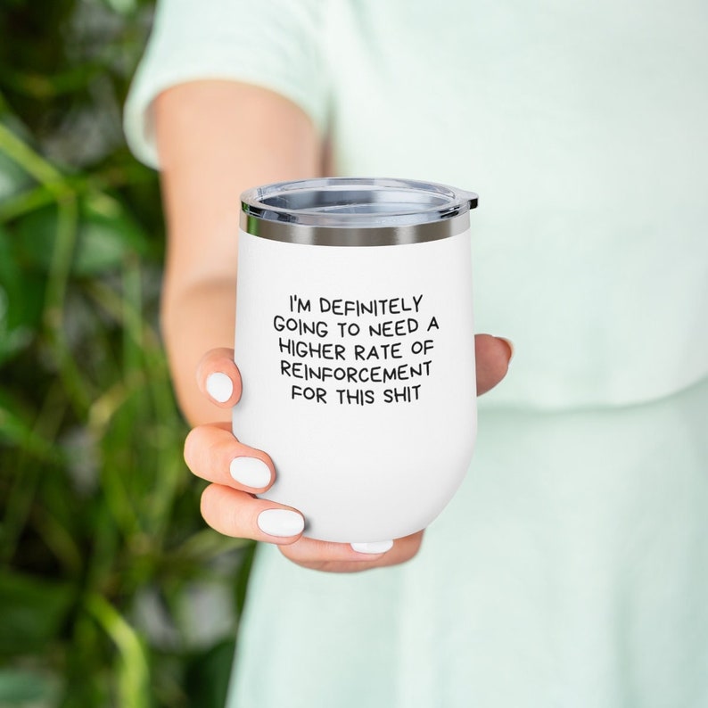 Lustiger ABA-Weinbecher – Geschenk für Verhaltensanalytiker – Becher für Verhaltensanalyse – lustige BCBA-Geschenke – RBT-Geschenk – Aba-Geschenke – Geschenk für Vorgesetzte – Weinglas Bild 1