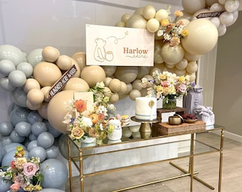 Almond Cream Beige DIY Double Stuffed MATTE Balloon Garland Kit | Winnie the Pooh Birthday Balloon Arch, Baby Shower, Disney, Party Decor