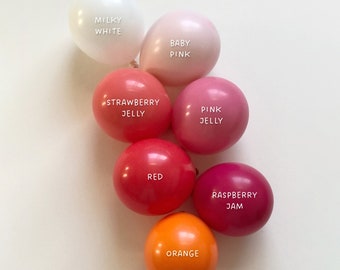 DIY Balloon Garland Arch Kit | Red Double Stuffed MATTE Balloon | Race Car, Kid's Cartoon, Birthday Party Decor, Two Fast, Pink,Orange,White