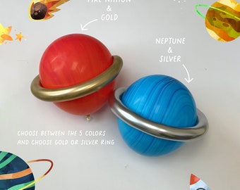 Outer Space Planet Balloons, Galaxy Balloon, Chrome Silver Ring, Two the Moon Birthday Party,Astronaut|Balloon Kit,Balloon Arch,Baby Shower
