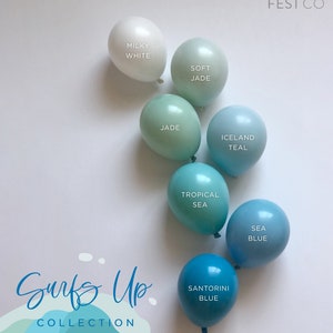 DIY Balloon Garland Arch Kit | Custom High Quality MATTE Colors- Under the Sea, Beach Birthday Party Decor, Big Wave, Summer, Surfs Up