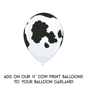 MATTE Individual Balloons / Custom High Quality MATTE Colors - Birthday Decoration - Choose your colors! Cow Print!