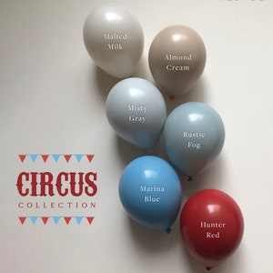 Circus Theme, Carnival, Clown Blue, Red DIY Double Stuffed Balloon Garland Kit | Kid Balloon Arch, Baby Shower, Birthday Party Photo Decor