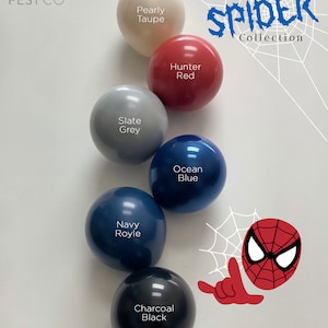 My Hero Spiderman Glossy Blue Ferrari Red  DIY Double Stuffed Balloon Garland Kit | Kid Balloon Arch, Baby Boy Shower, Birthday Photo Decor