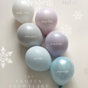Frozen DIY Balloon Arch Kit | Frozen Balloon Garland | Frozen Birthday Party Decor | Snowflake Birthday Party | Frozen Baby Shower Decor