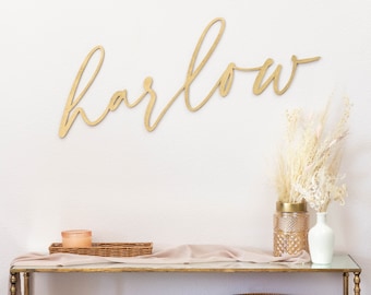 CUSTOM - Name Wood Sign - Keepsake, Bridal Shower, Baby Name Sign, Personalized Wood Sign, Backdrop Name Sign, Birthday Decoration
