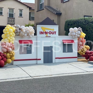 Cherry Red Mustard Yellow DIY Double Stuffed MATTE Balloon Garland Kit | In N Out  Balloon Baby Shower Bridal Shower Party Photo Decor