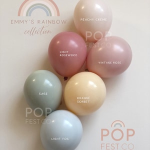 INTERNATIONAL - DIY Balloon Garland Arch Kit / Custom High Quality MATTE Colors- Pink, Blush, Pastel Boho Rainbow, Birthday Decoration