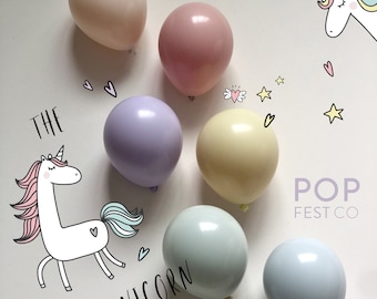 Muted Pastel DIY Balloon Garland Kit | Blush, Rose, Milk, Fog | Neutral Rainbow Balloon Arch | Rainbow, Confetti, Birthday, Baby Shower