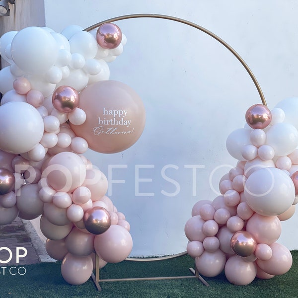 DIY Balloon Garland Arch Kit / Custom High Quality MATTE Colors - Pink, white, Blush, Rose gold, Birthday Decoration, Baby Girl, Bridal