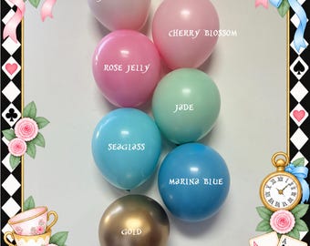 DIY Balloon Garland Arch Kit / Custom High Quality MATTE Colors - tea party,  Baby Girl, Birthday Decor, Alice, wonderland, onederland