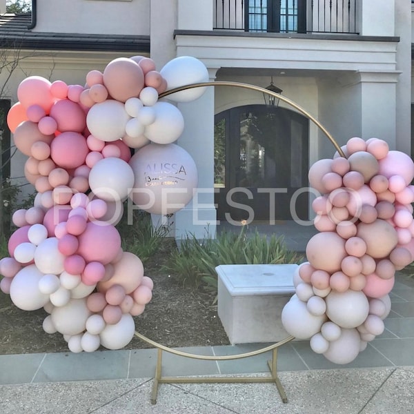 DIY Balloon Garland Arch Kit / Custom High Quality MATTE Colors -  Pink, Blush, Rose, Birthday decoration, Baby Girl, Bridal Shower
