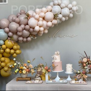 DIY Balloon Garland Arch Kit / Custom High Quality MATTE Colors -  Pink, Blush, White, Sage, Birthday decor, Baby Girl, Baby Shower, Boho